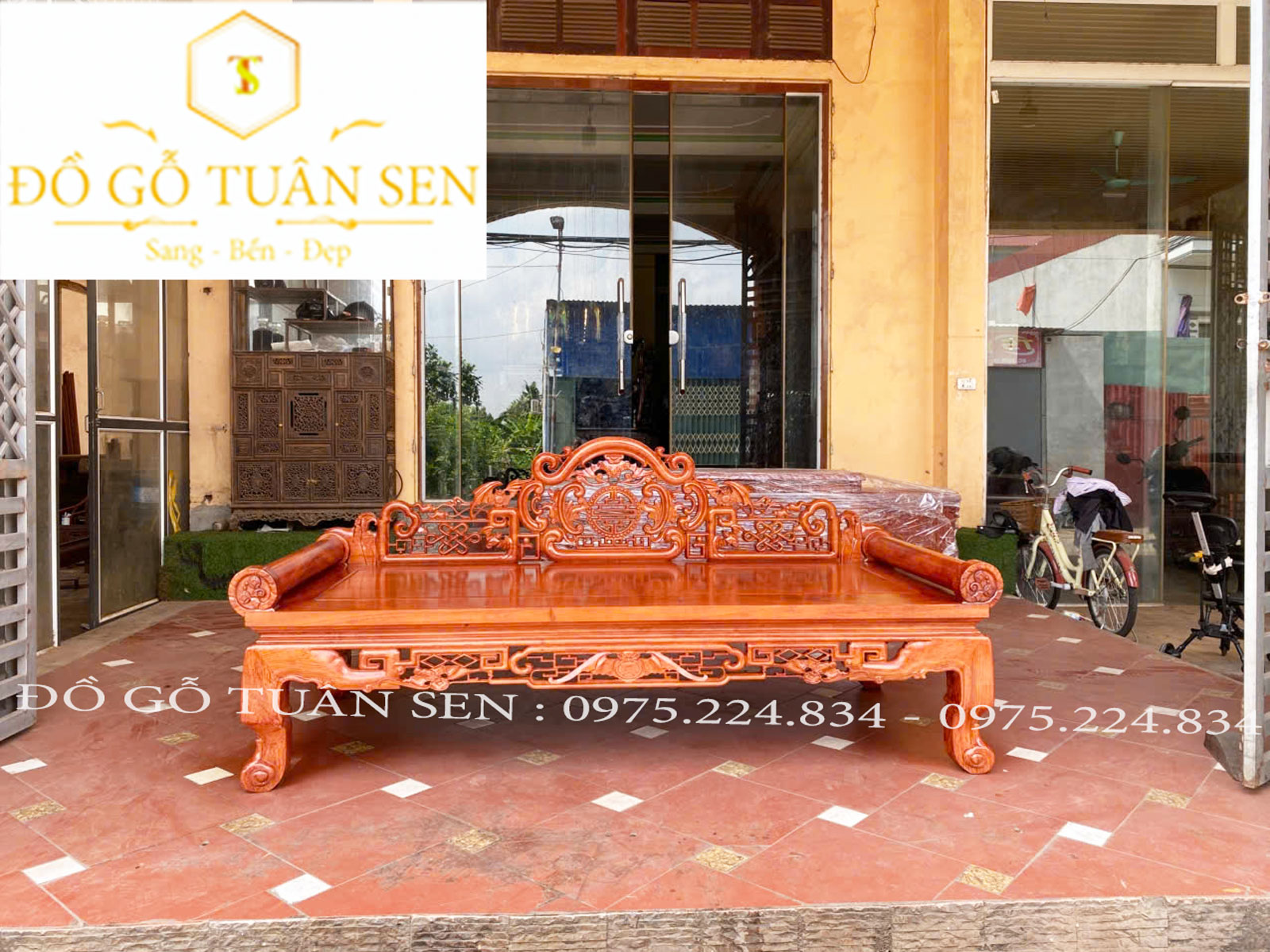 giới thiệu Giường Phương Lười Gỗ Gụ
